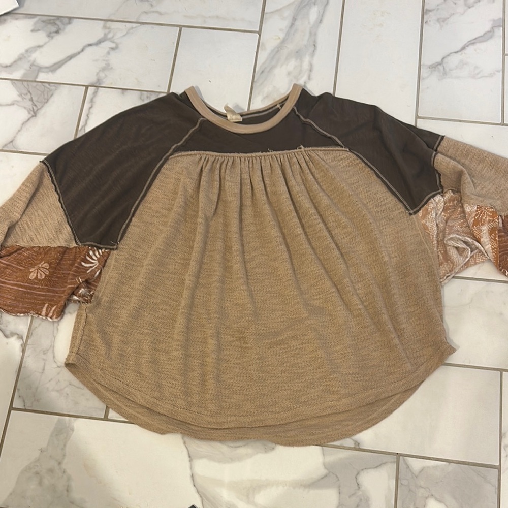 We the free oversized flowy top